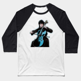 Wednesday Friday Addams Playing Cello Baseball T-Shirt